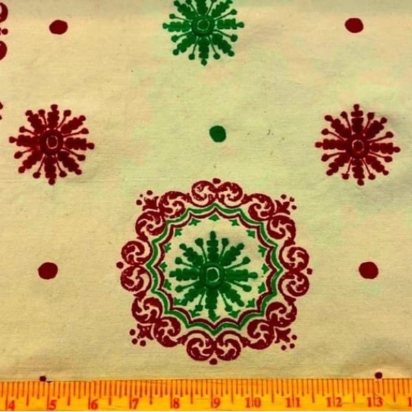 La Maison Pierre Frey Holiday Green & Red Fabric - Picture 7 of 8
